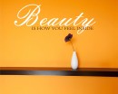 Beauty is Quotes Wall Decal Motivational Vinyl Art Stickers